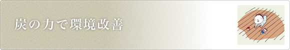 炭の力で環境改善